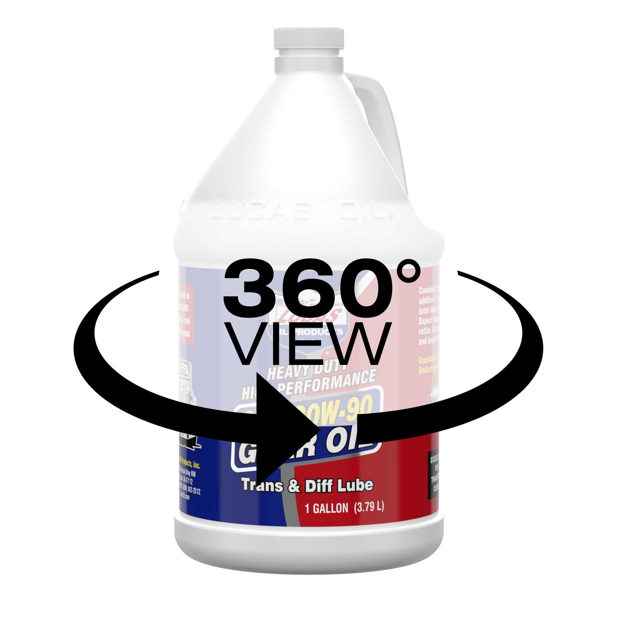 LUCAS OIL Gear Oil 80W-90, QT. #10043