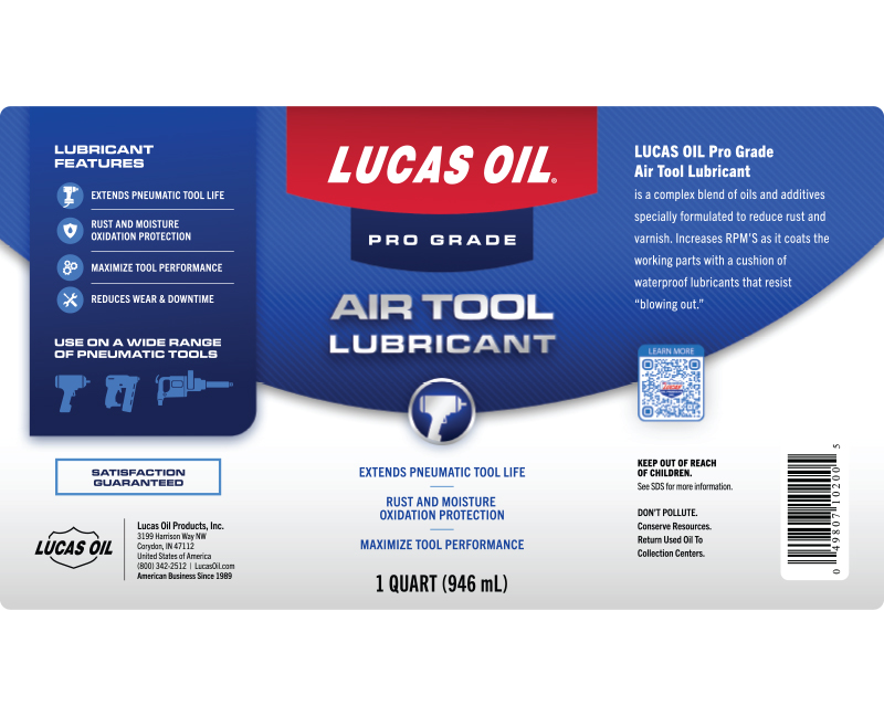 Air Tool Lubricant - 32oz (Label)