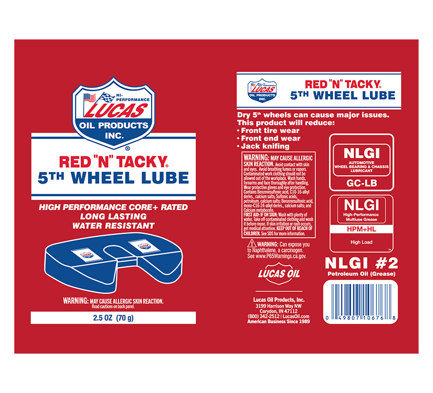 Red N Tacky Grease 2.5oz label