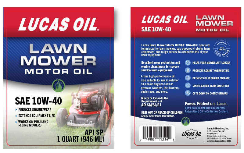 SAE 10W-40 label