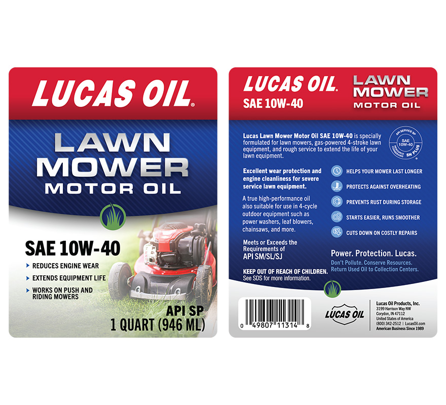 SAE 10W-40 label