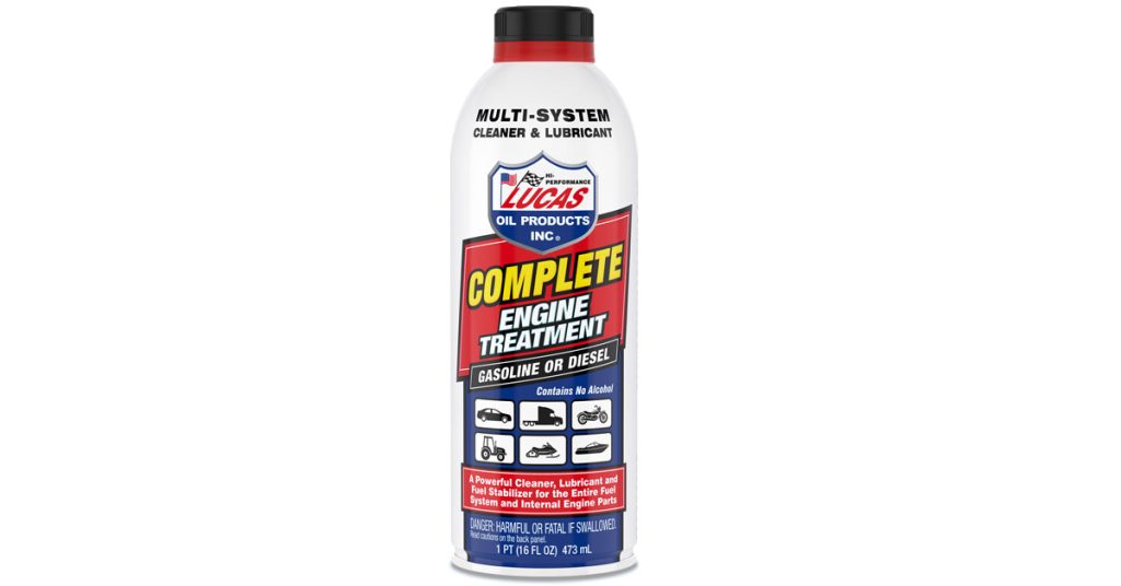 Lucas Oil Complete Engine Treatment is a MultiSystem Cleaner and