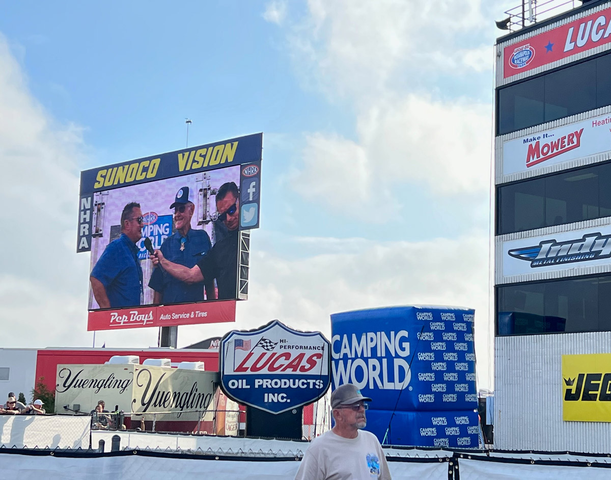 Robert Patterson honored at the NHRA U.S. Nationals