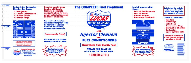 Fuel Treatment gallon label