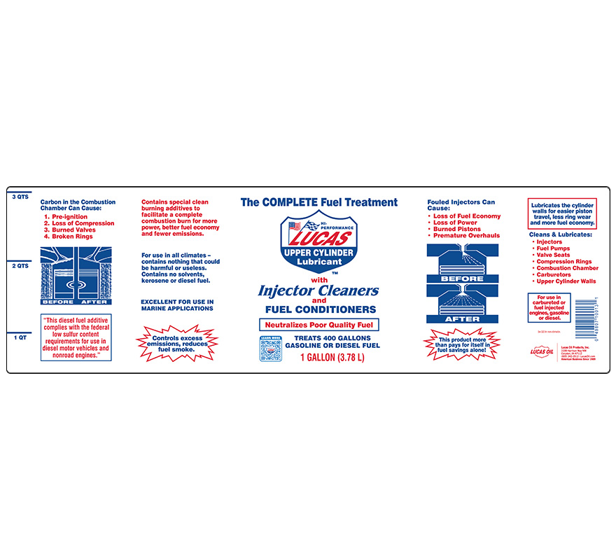 Fuel Treatment gallon label
