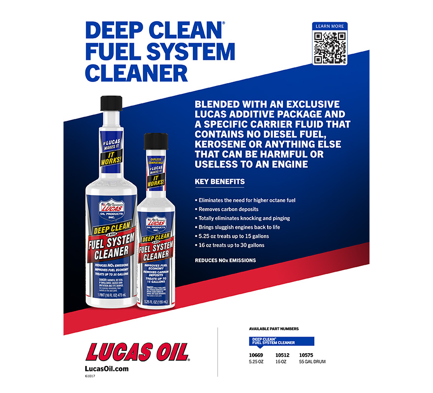 Deep Clean Fuel System Cleaner Flyer