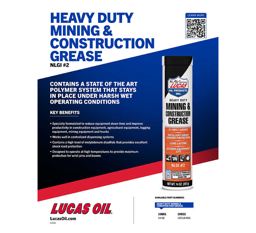 Heavy Duty Mining & Construction Grease flyer