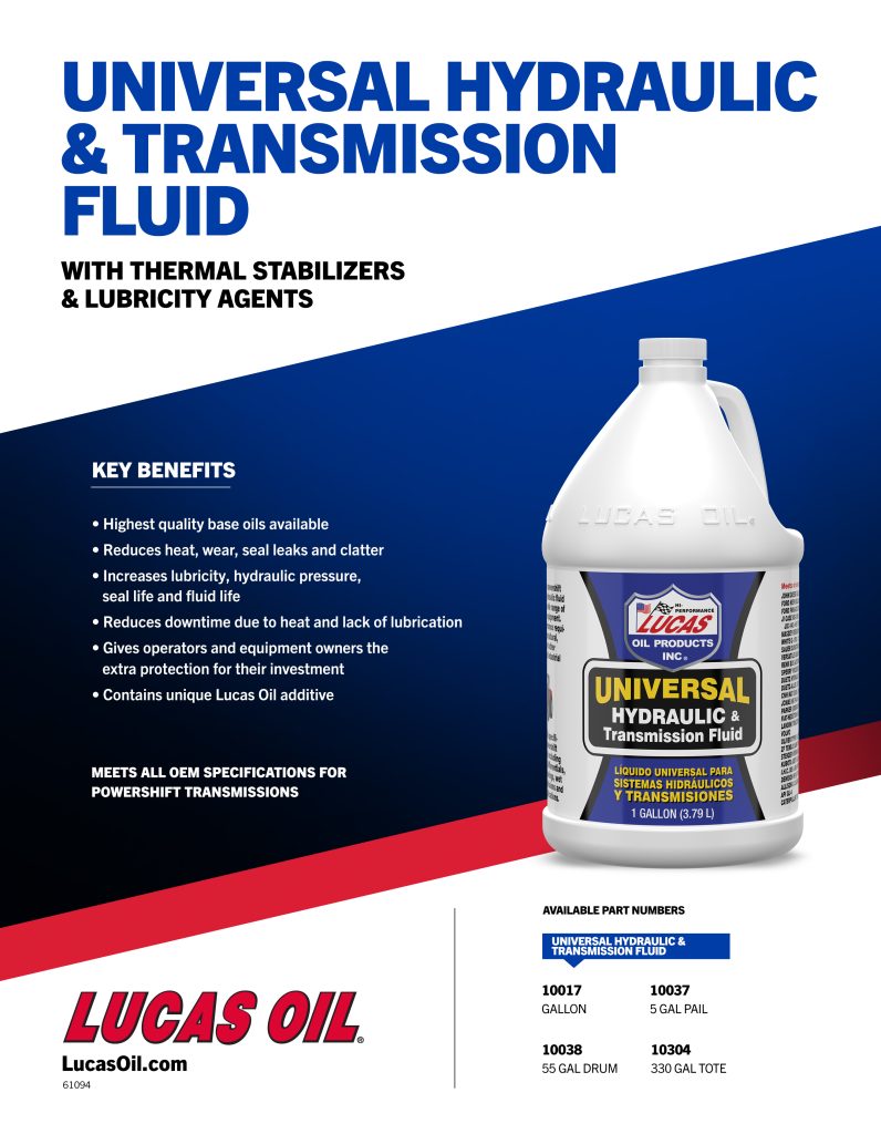 Universal Hydraulic and Transmission Fluid flyer