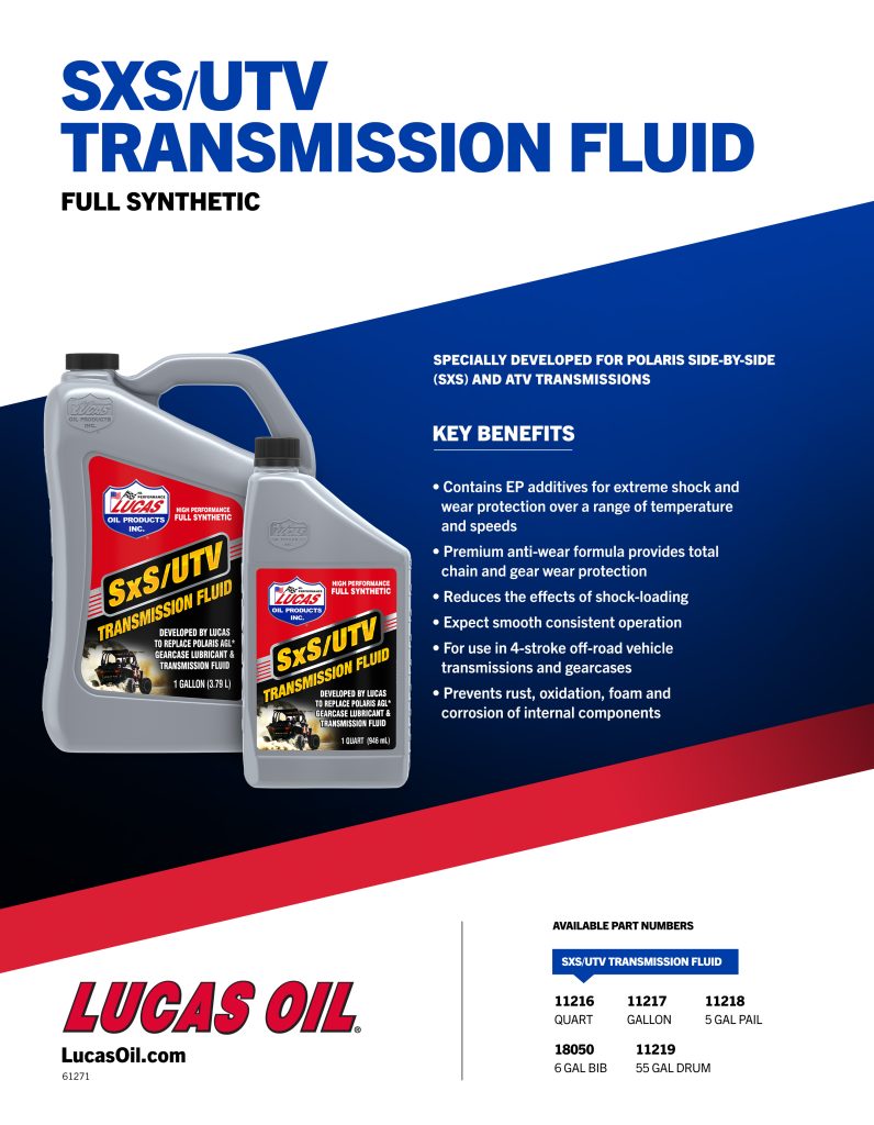 SxS Transmission Fluid Flyer