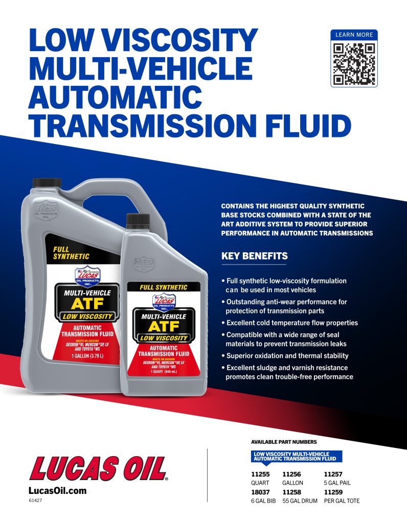 Low Viscosity Synthetic Multi-Vehicle Automatic Transmission Fluid Flyer