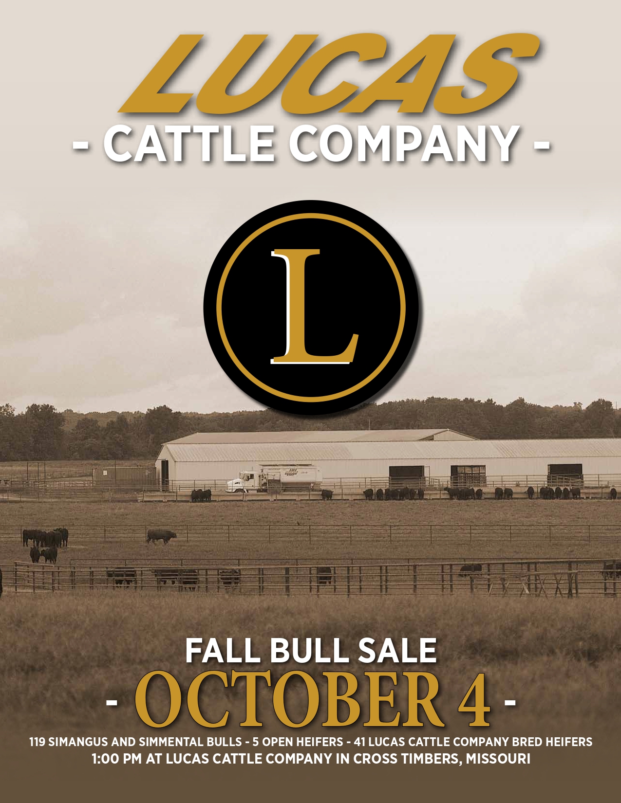 Lucas Cattle Company Simmental and SimAngus Bull Sale - October 4th, 2025
