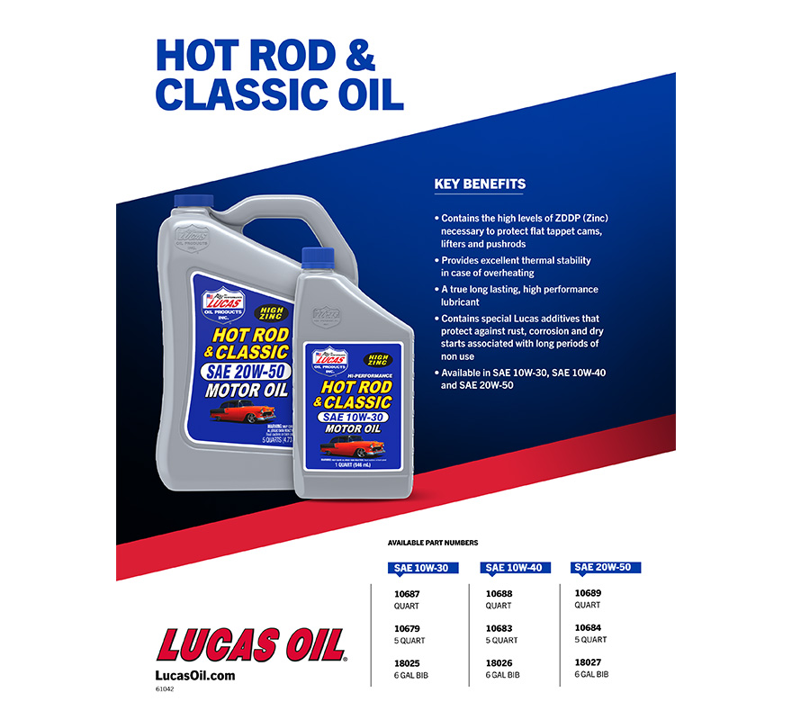Hot Rod & Classic Car 10W-30 Motor Oil Flyer