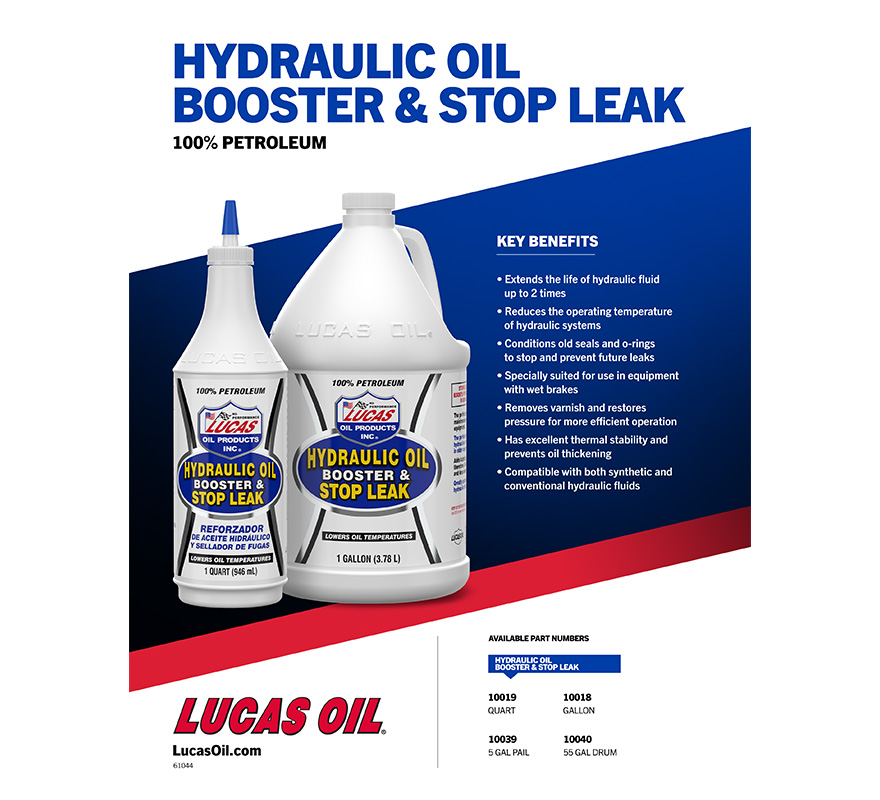 Hydraulic Oil Booster and Stop Leak flyer