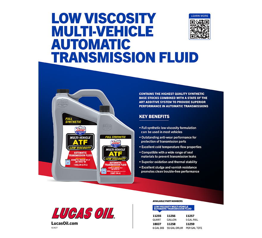 Low Viscosity Synthetic Multi-Vehicle Automatic Transmission Fluid Flyer