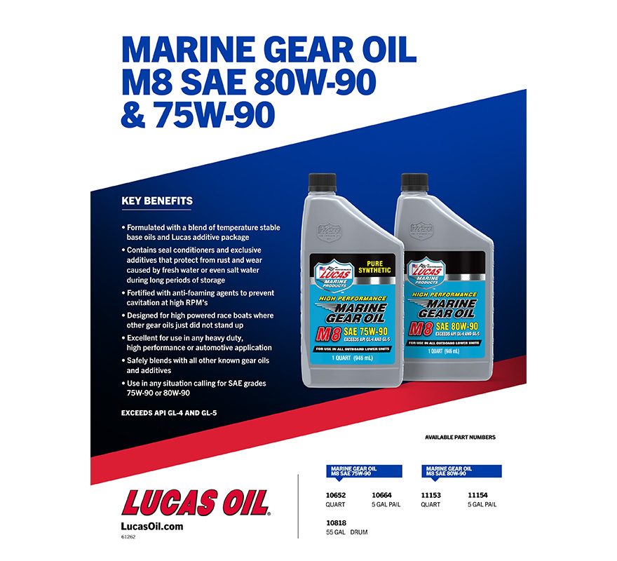 Marine Gear Oil SAE 80W-90, Synthetic SAE 75W-90 M8 flyer