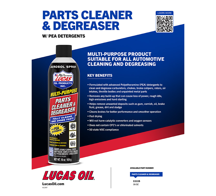 Multi-Purpose Parts Cleaner & Degreaser Flyer
