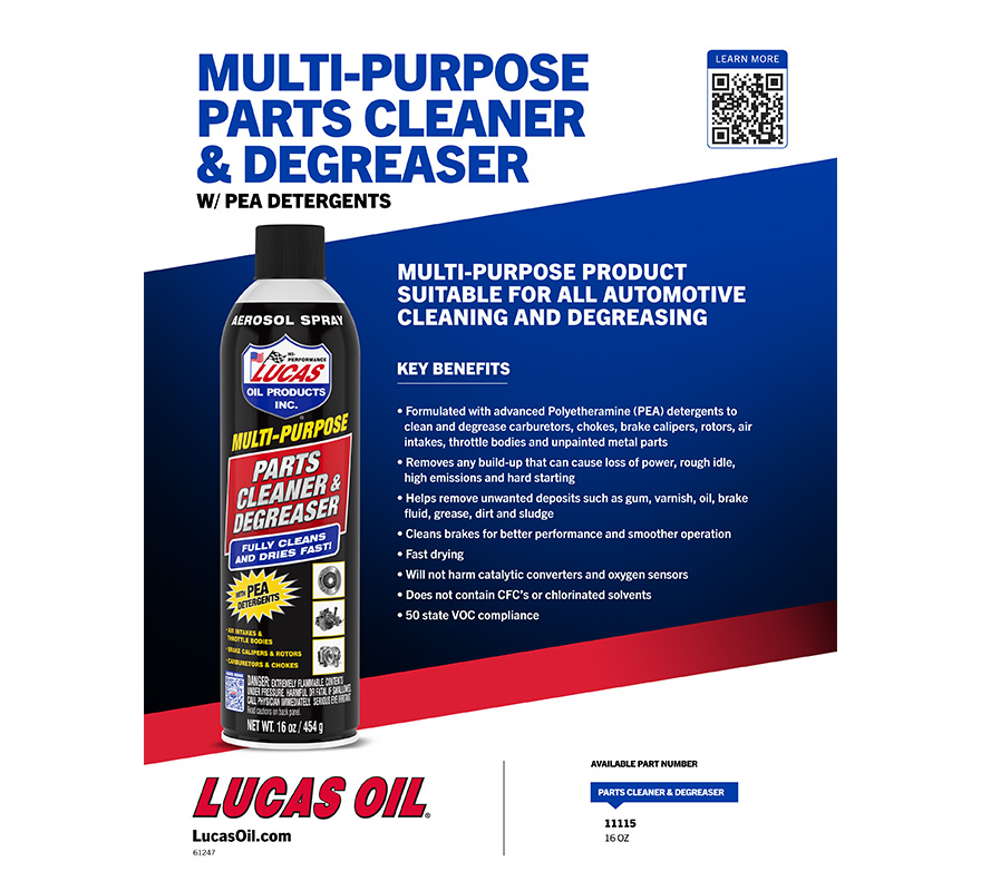 Multi-Purpose Parts Cleaner & Degreaser Flyer