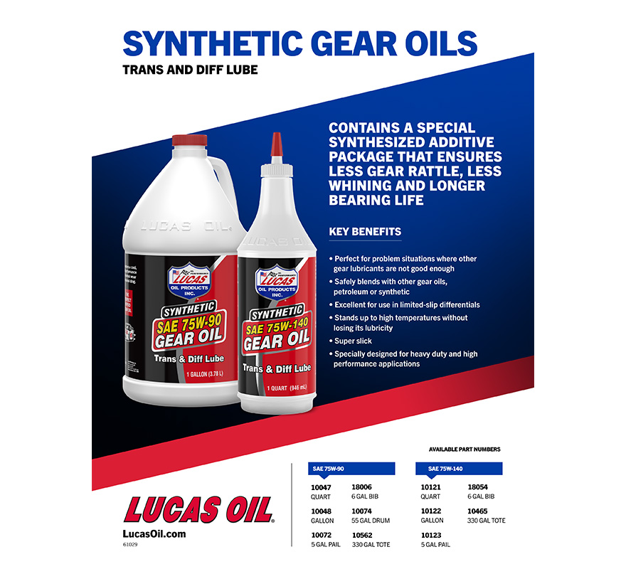 Synthetic SAE 75W-140 Gear Oil flyer