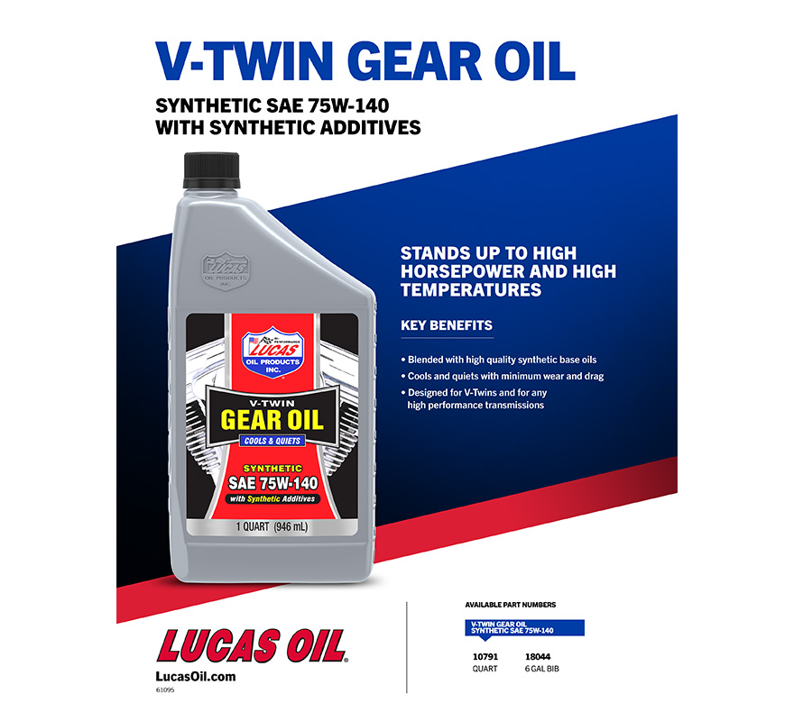 Synthetic SAE 75W-140 V-Twin Gear Oil flyer