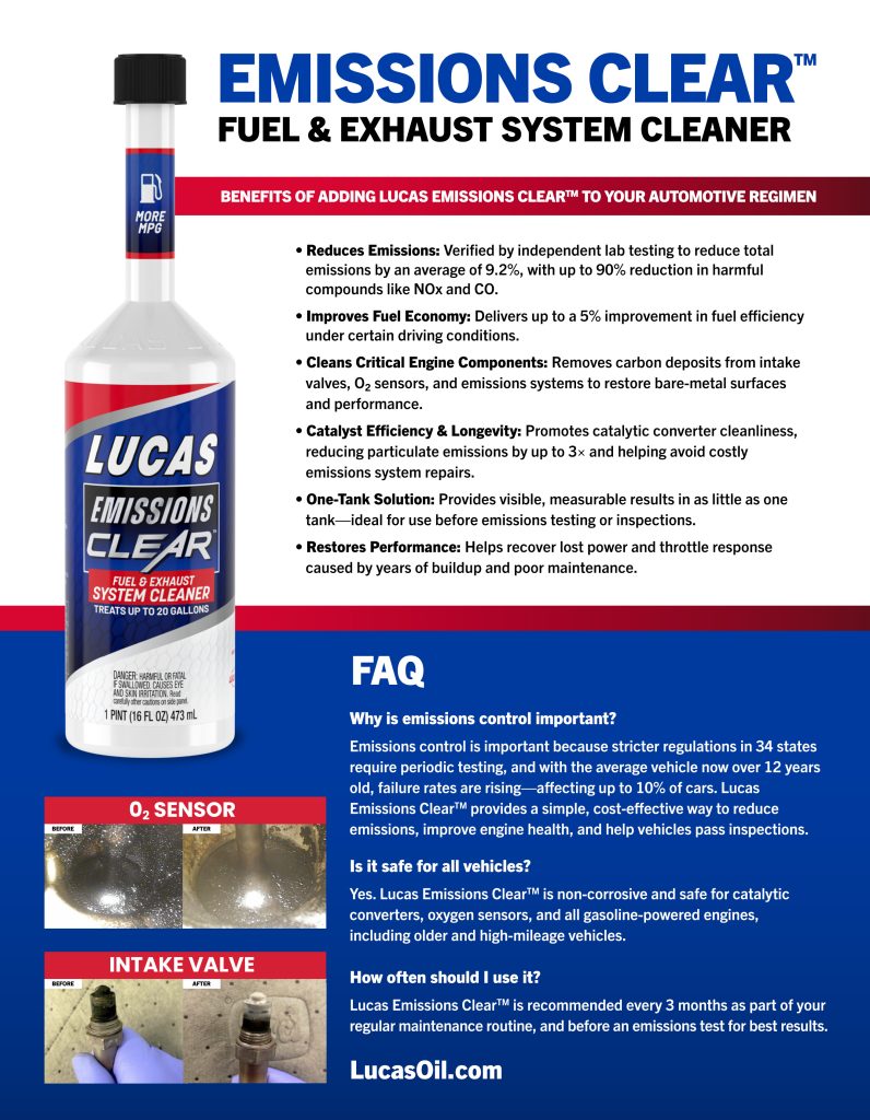 Emissions Clear FAQ Flyer