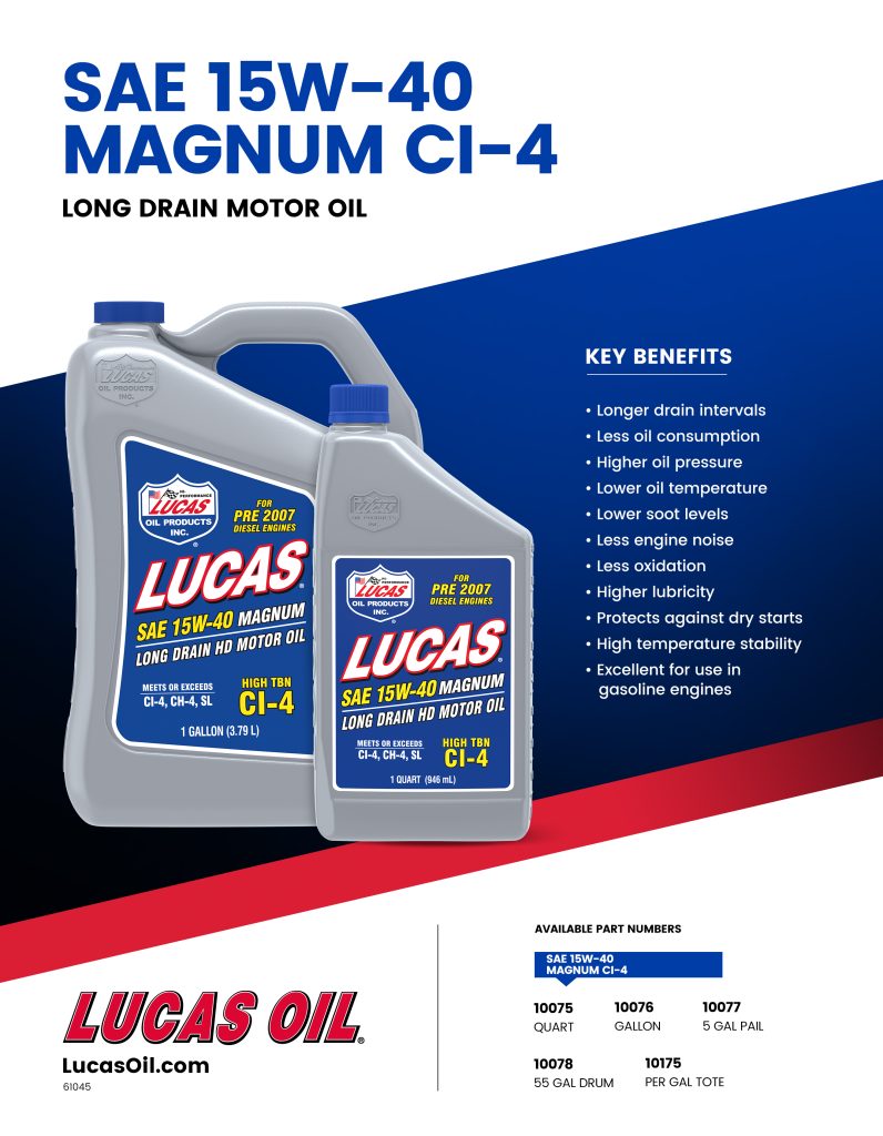 Magnum SAE 15W-40 CI-4 Flyer