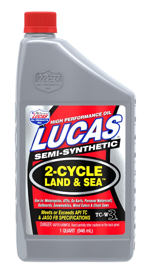 Semi Synthetic TC W3 2 Cycle Land Sea Oil Lucas Oil Products