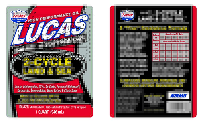 2-cycle land and sea oil tc-w3 quart label