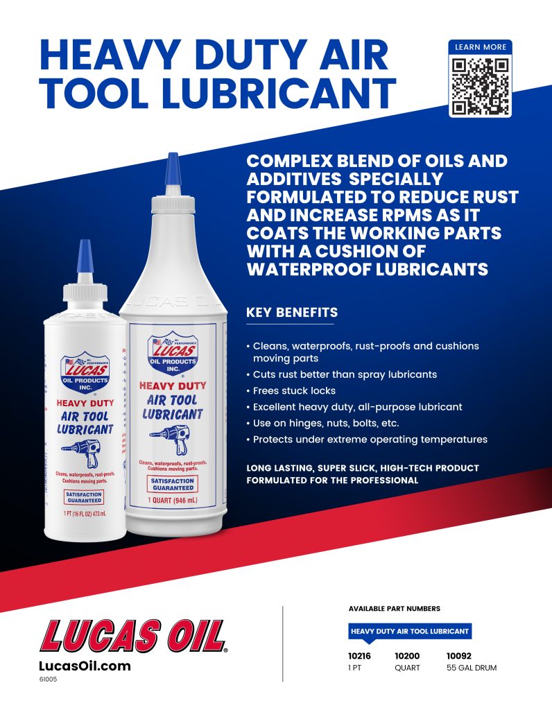 Air Tool Lubricant Flyer