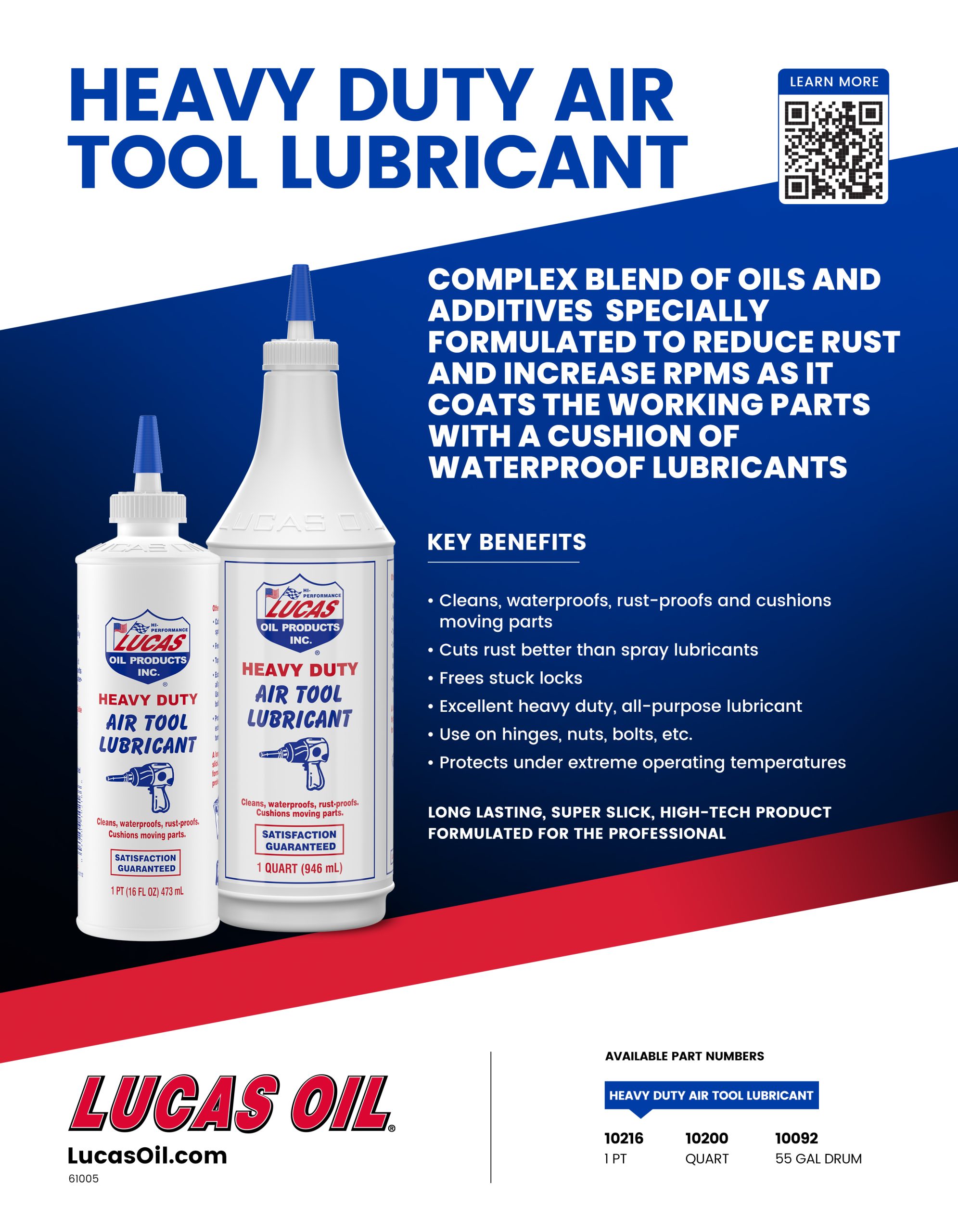 Air Tool Lubricant and Tool Box Buddy Lucas Oil Products, Inc. Keep