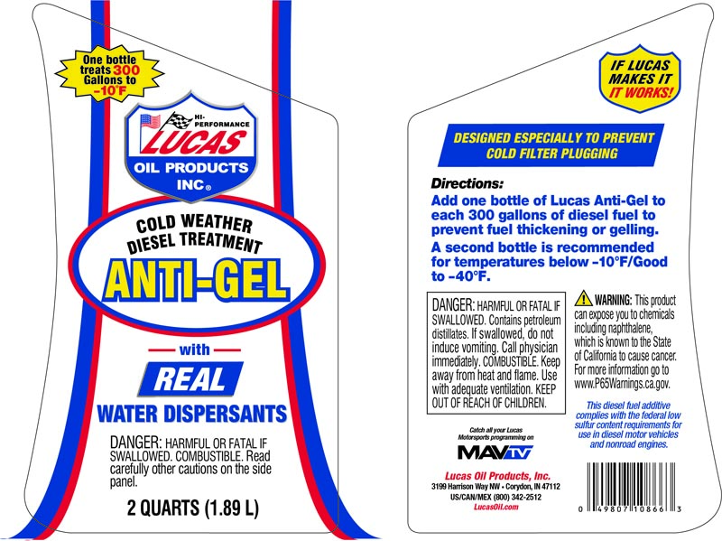 Anti-Gel Cold Weather Diesel Treatment – Lucas Oil Products, Inc. – Keep  That Engine Alive!