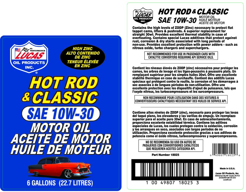 Hot Rod 10W-30 Oil - BIB (Label)