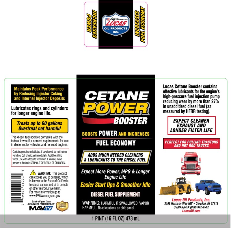 Cetane Power Booster 16oz label