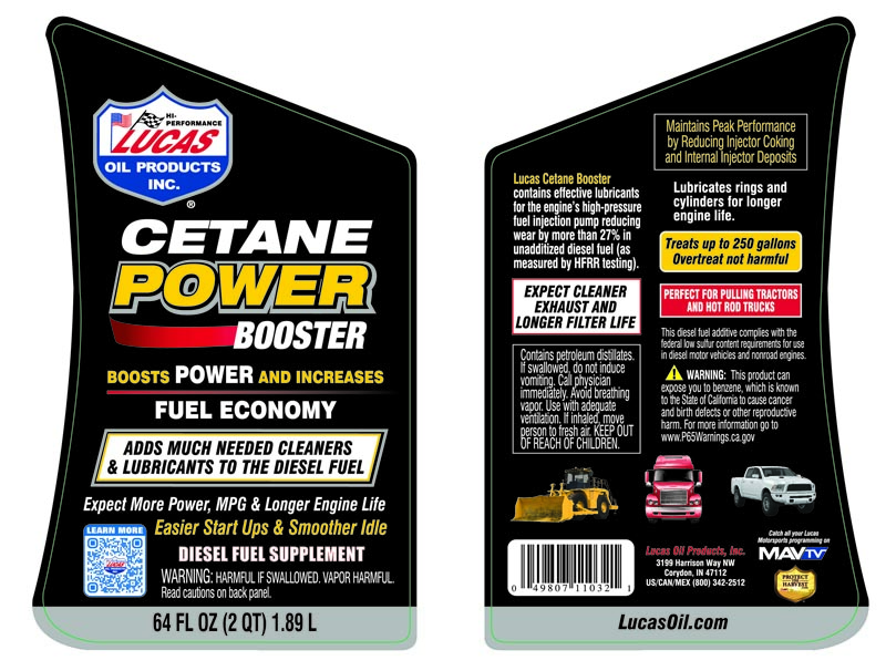 Cetane Power Booster 64oz label