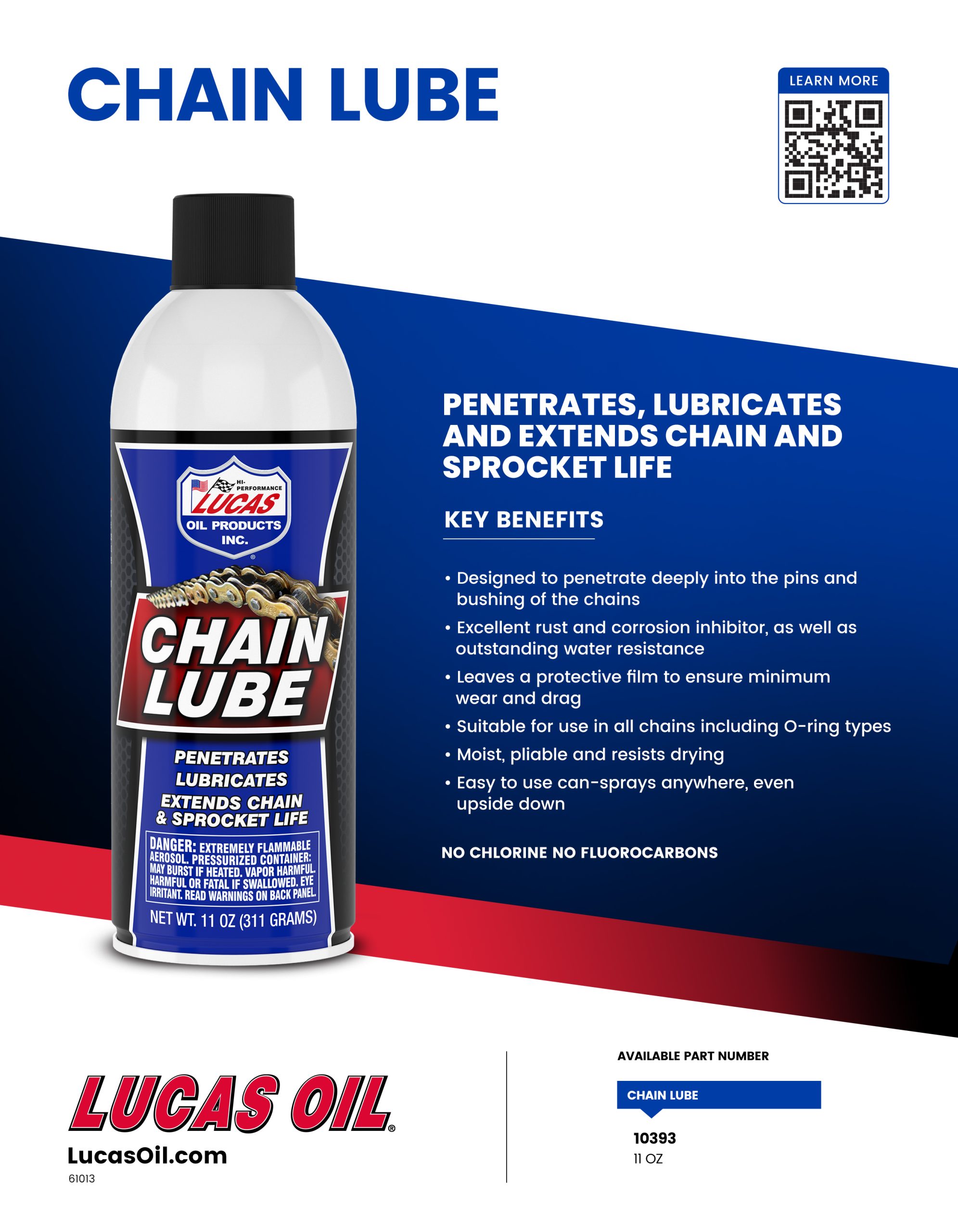 Chain Lube Aerosol Lucas Oil Products, Inc. Keep That Engine Alive!