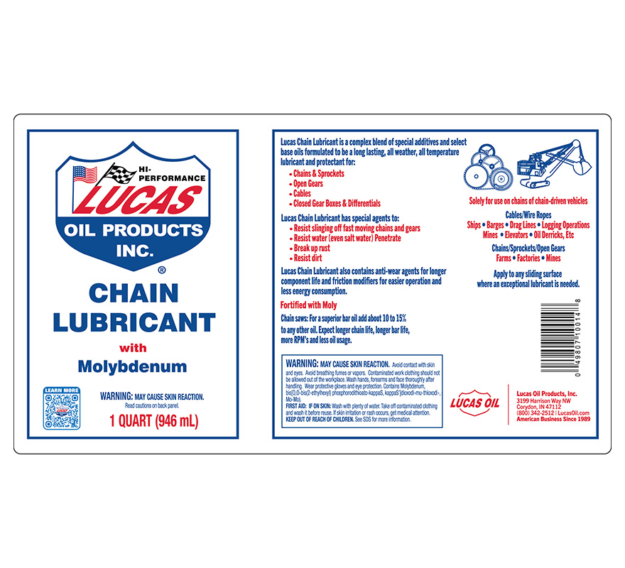 Chain Lubricant - 32oz (Label)