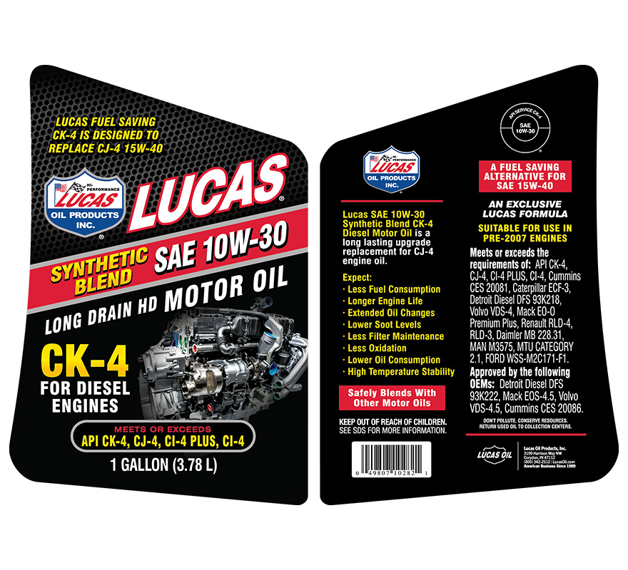 Syn 15W-40 CK-4 - Gallon (Label)