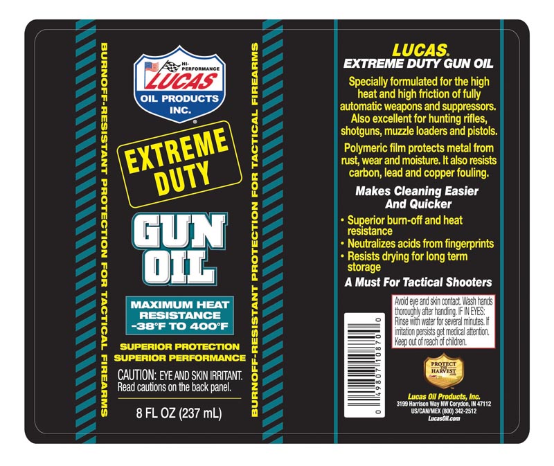 Extreme Duty Gun Oil - 8oz (Label)