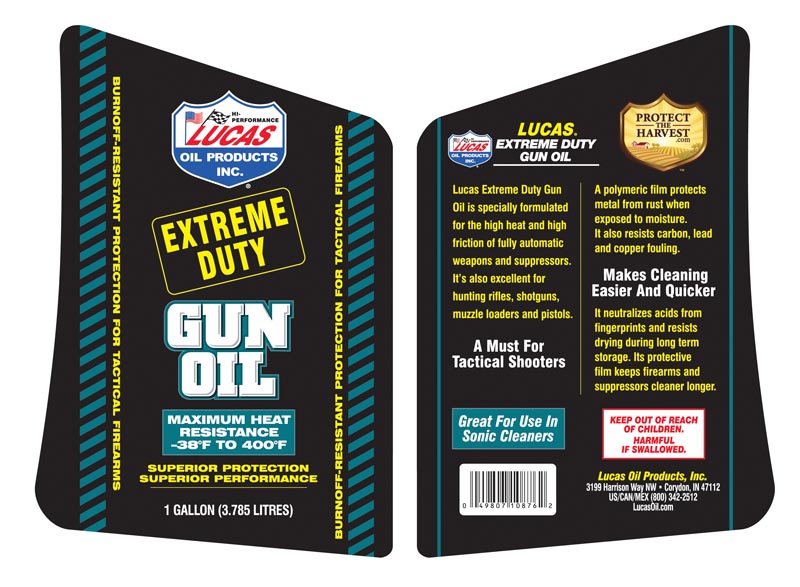Extreme Duty Gun Oil - Gallon (Label)