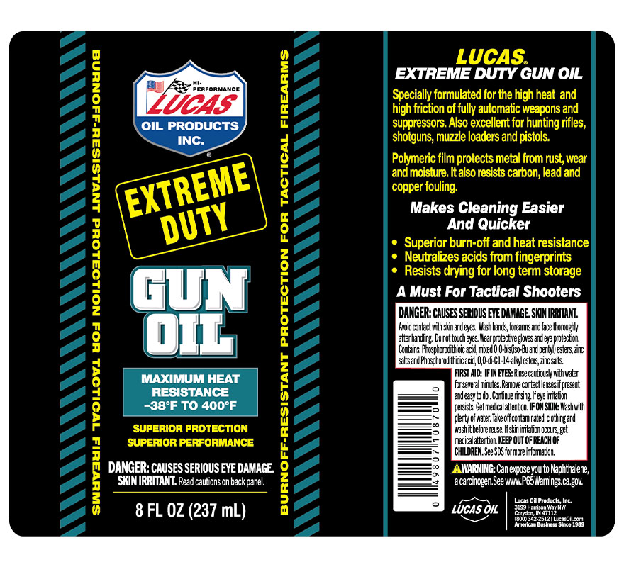 Extreme Duty Gun Oil - 8oz (Label)