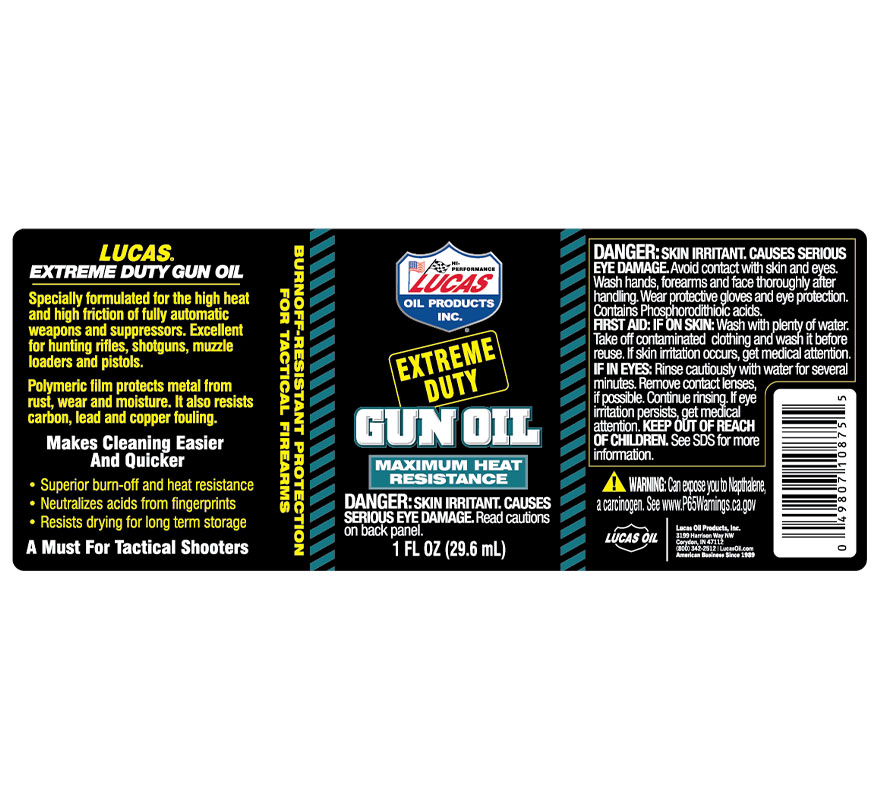Extreme Duty Gun Oil - 1oz (Label)