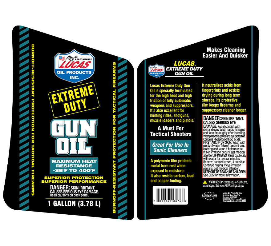 Extreme Duty Gun Oil - Gallon (Label)