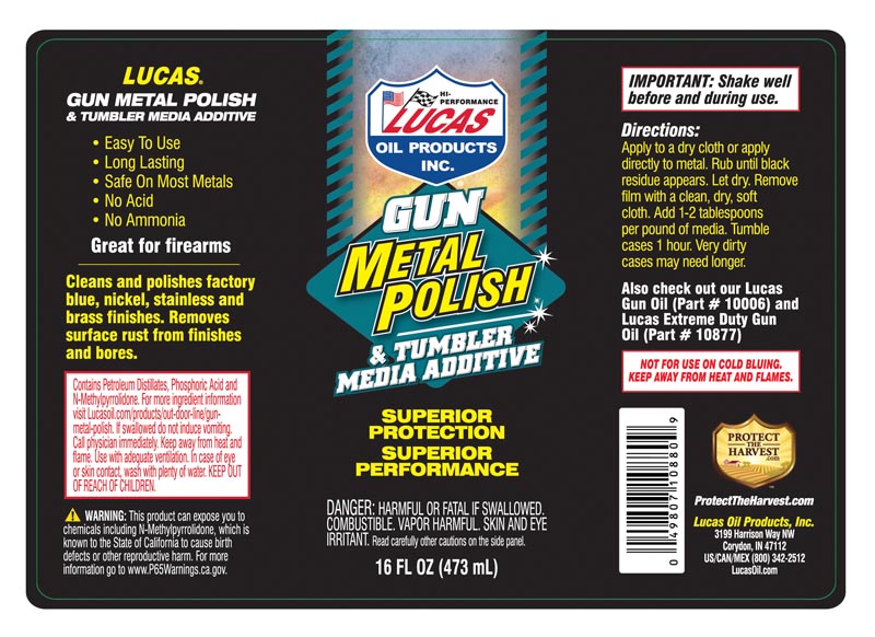 Gun Metal Polish - 16oz (Label)