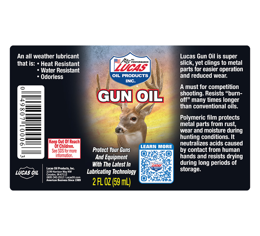 Gun Oil - 2oz (Label)