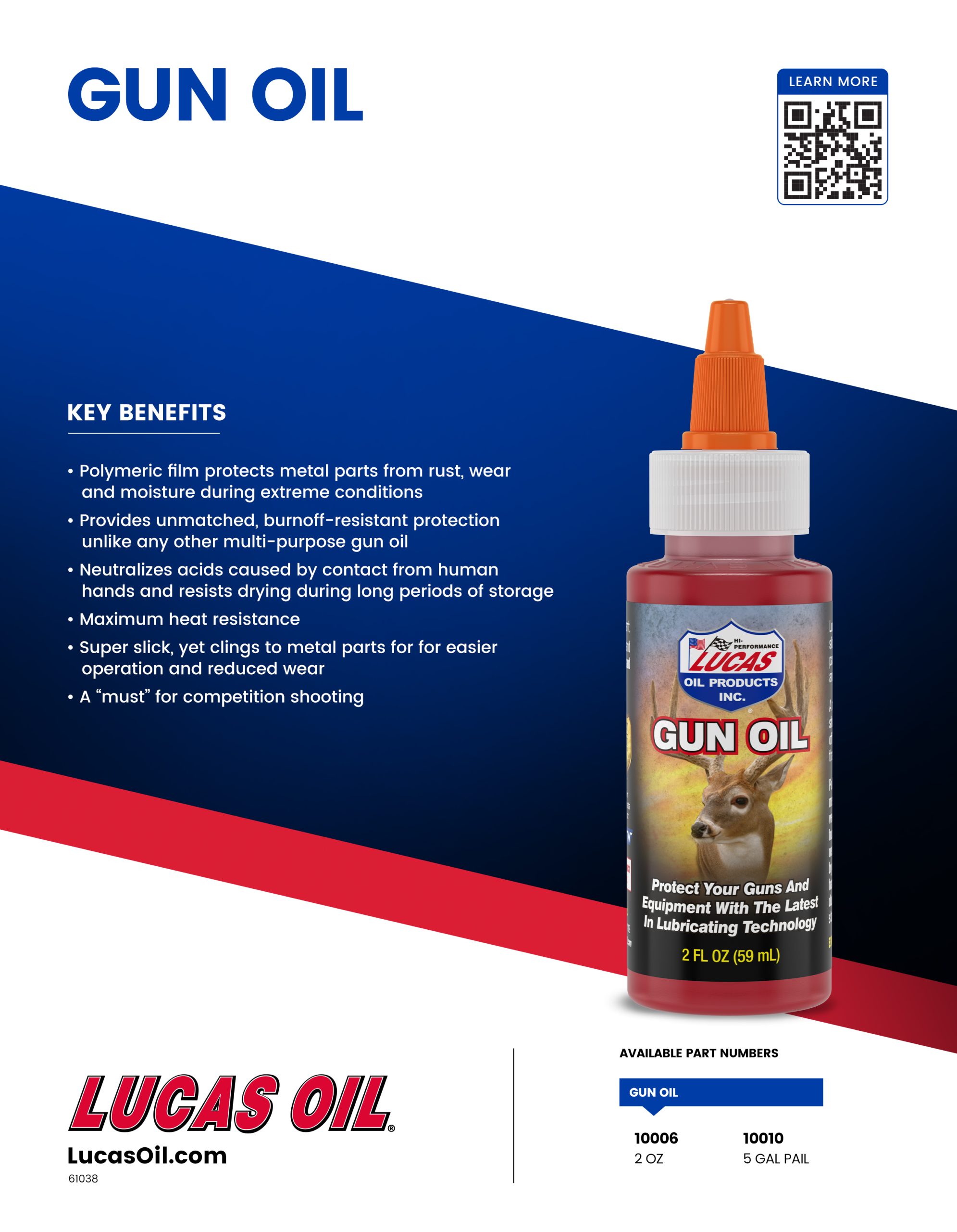 Gun Oil Lucas Oil Products, Inc. Keep That Engine Alive!