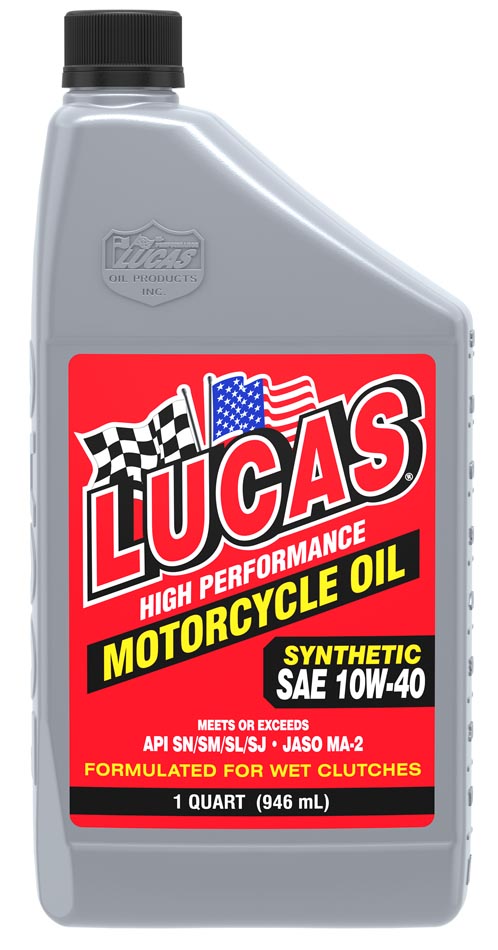Synthetic 10W-40 Motorcycle Oil quart