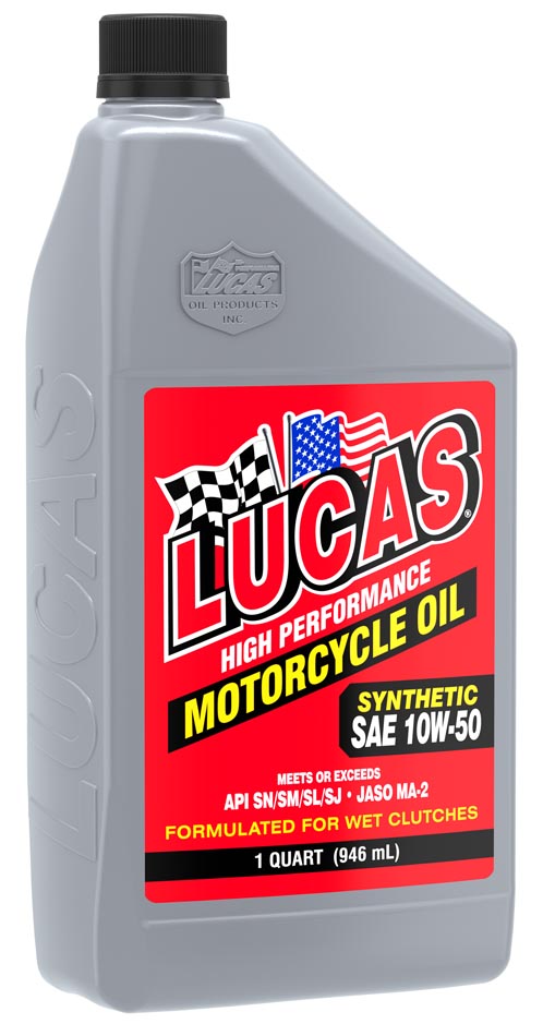 Synthetic 10W-50 Motorcycle Oil quart