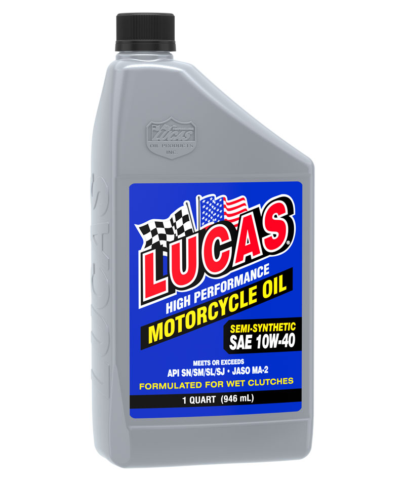 Semi-Synthetic 10W-40 Motorcycle Oil quart