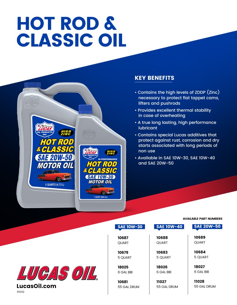 Hot Rod & Classic Car 10W-30 Motor Oil – Lucas Oil Products, Inc