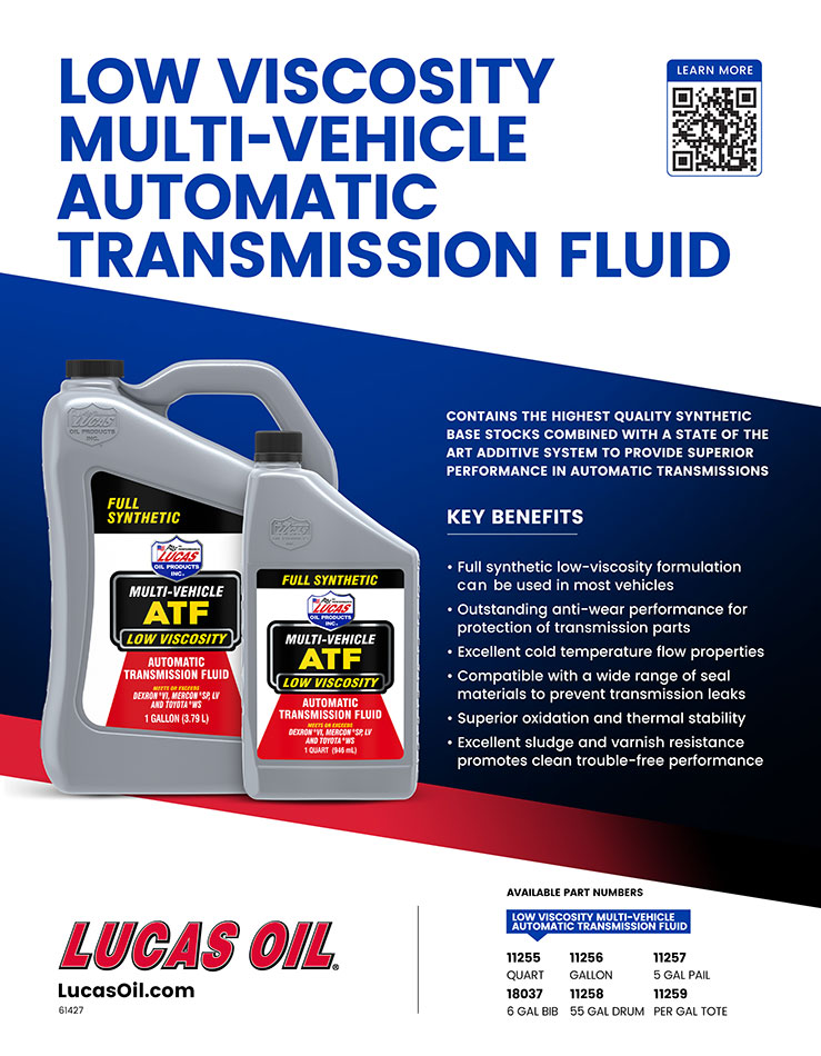 Low Viscosity Synthetic Multi-Vehicle Automatic Transmission Fluid Flyer