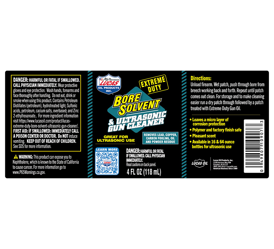 Extreme Duty Bore Solvent - 4oz (Label)